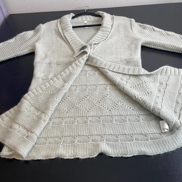 Monoreno Gray Long Sleeve Button Cozy Comfy Cardigan Sweater Size Small - Picture 11 of 11